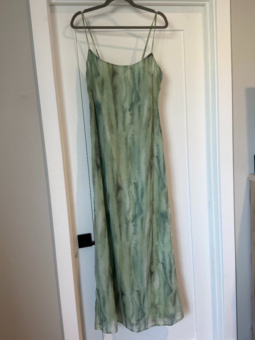12th Tribe Sage Chiffon Maxi Dress - Picture 3 of 6